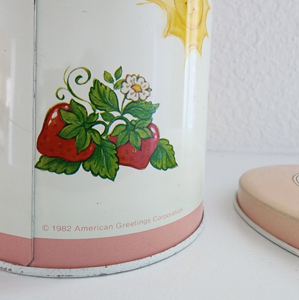 Vintage 1982 Strawberry Shortcake metal tin American Greetings Corp Cheinco - Picture 6 of 7